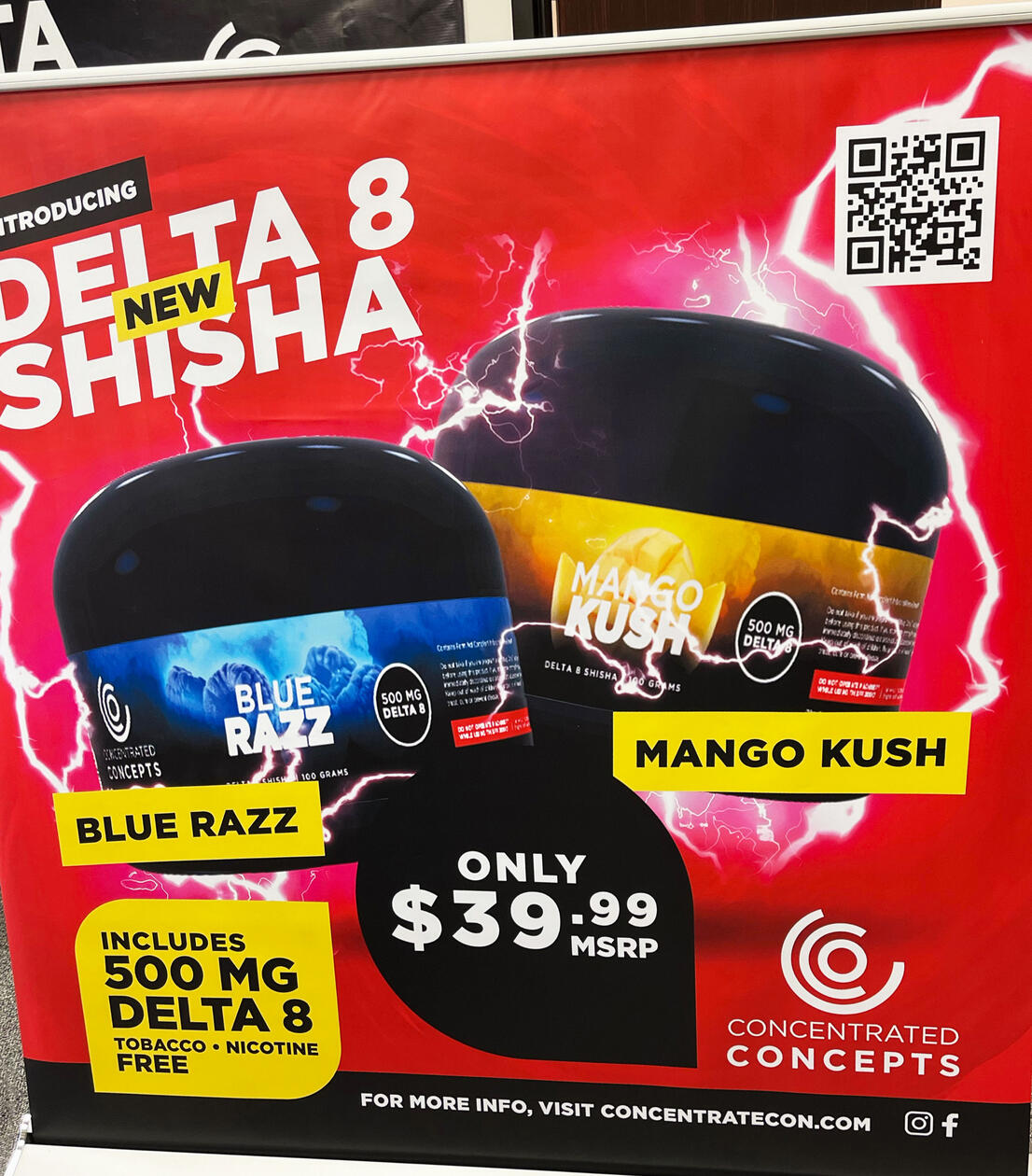 Concentrated Concepts Shisha Product Roll-Out Ad (Tradeshow Banner)