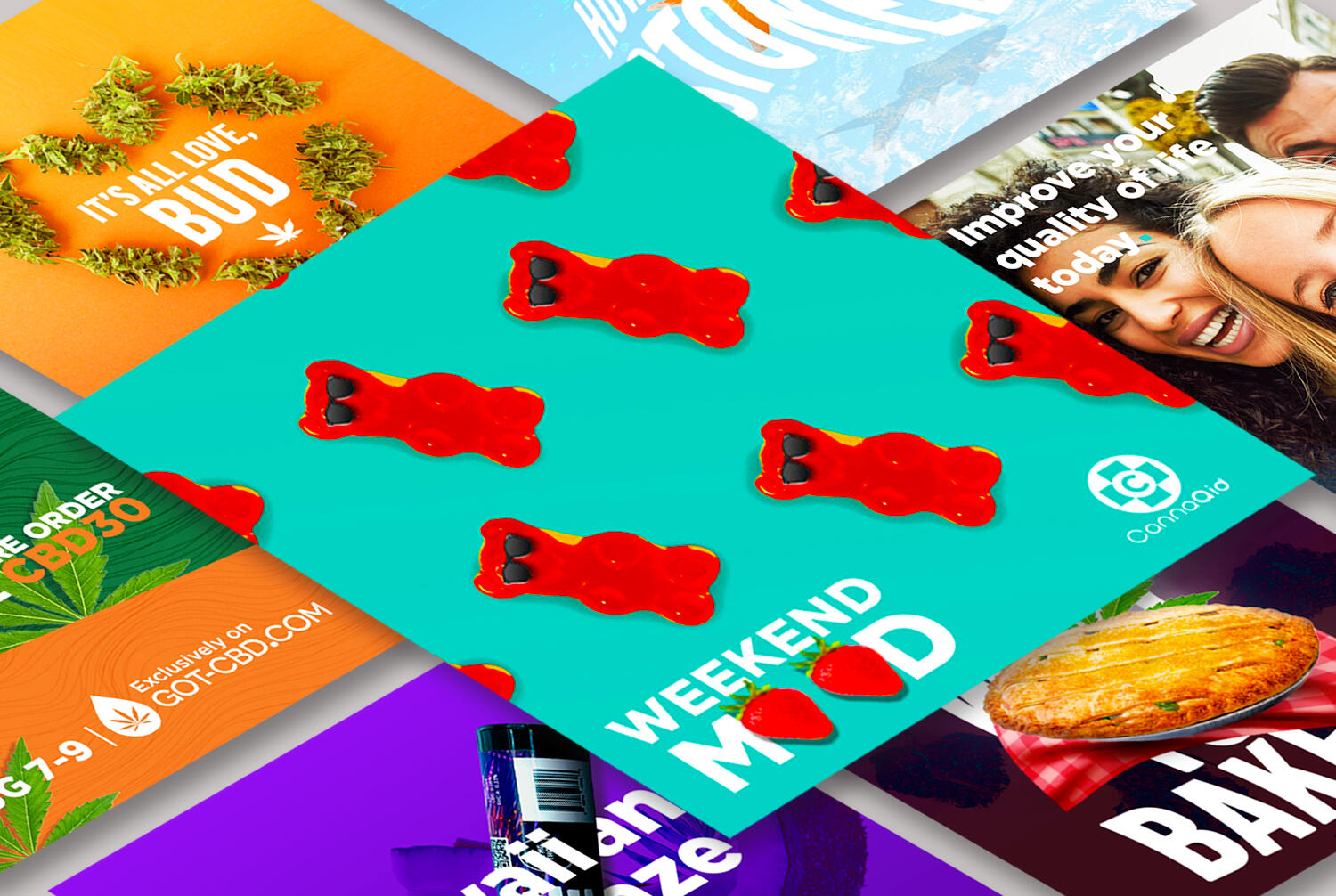 CannaAid/Concentrated Concepts/Alternative Health Social Media Designs Compilation Layout